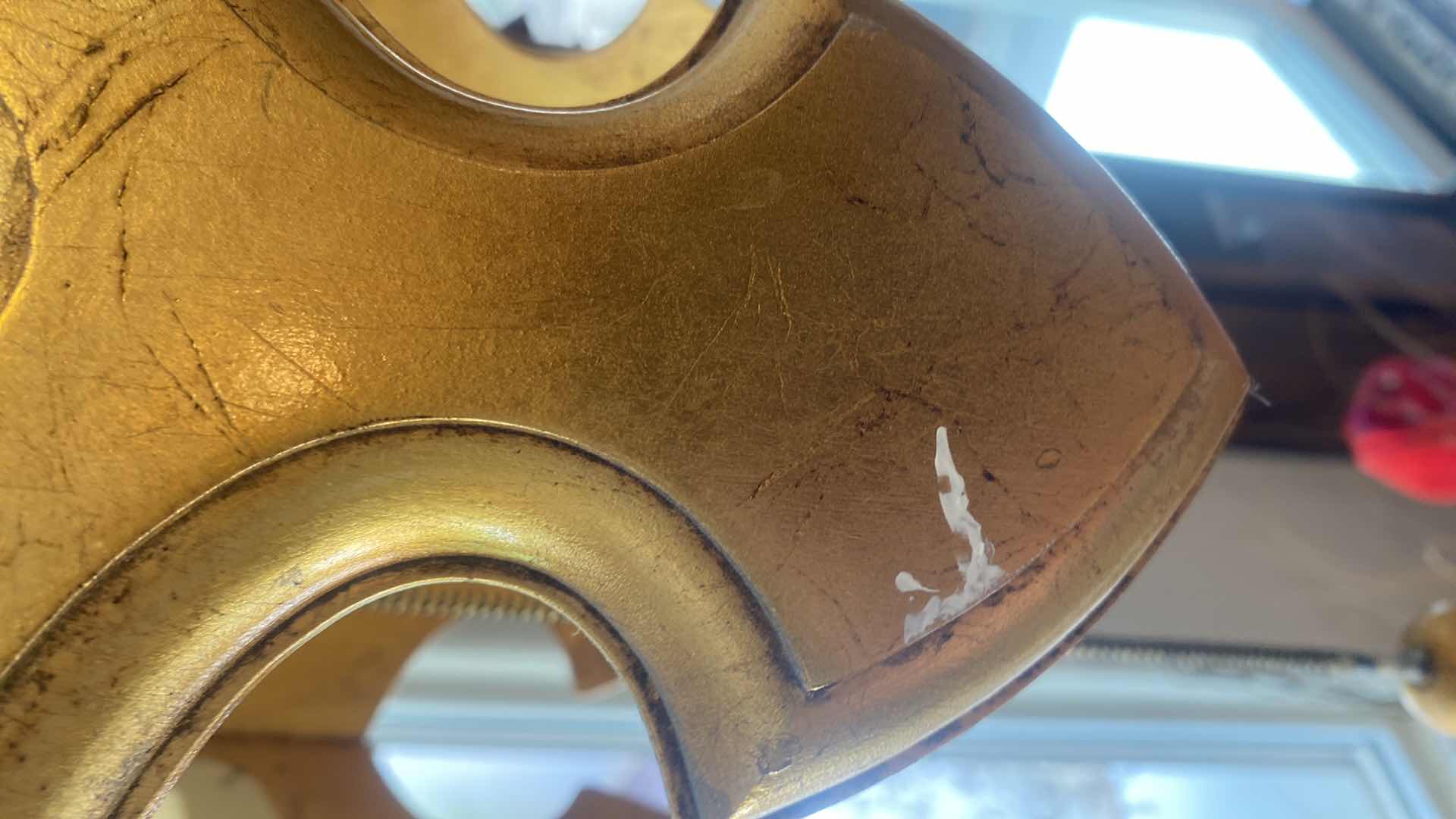 Photo 1 of GOLD MID CENTURY MODERN HANGING CEILING LIGHT FIXTURE H 33” (measurement is from bottom of fixture to the beginning of the chain)(2 available Each sold separately)