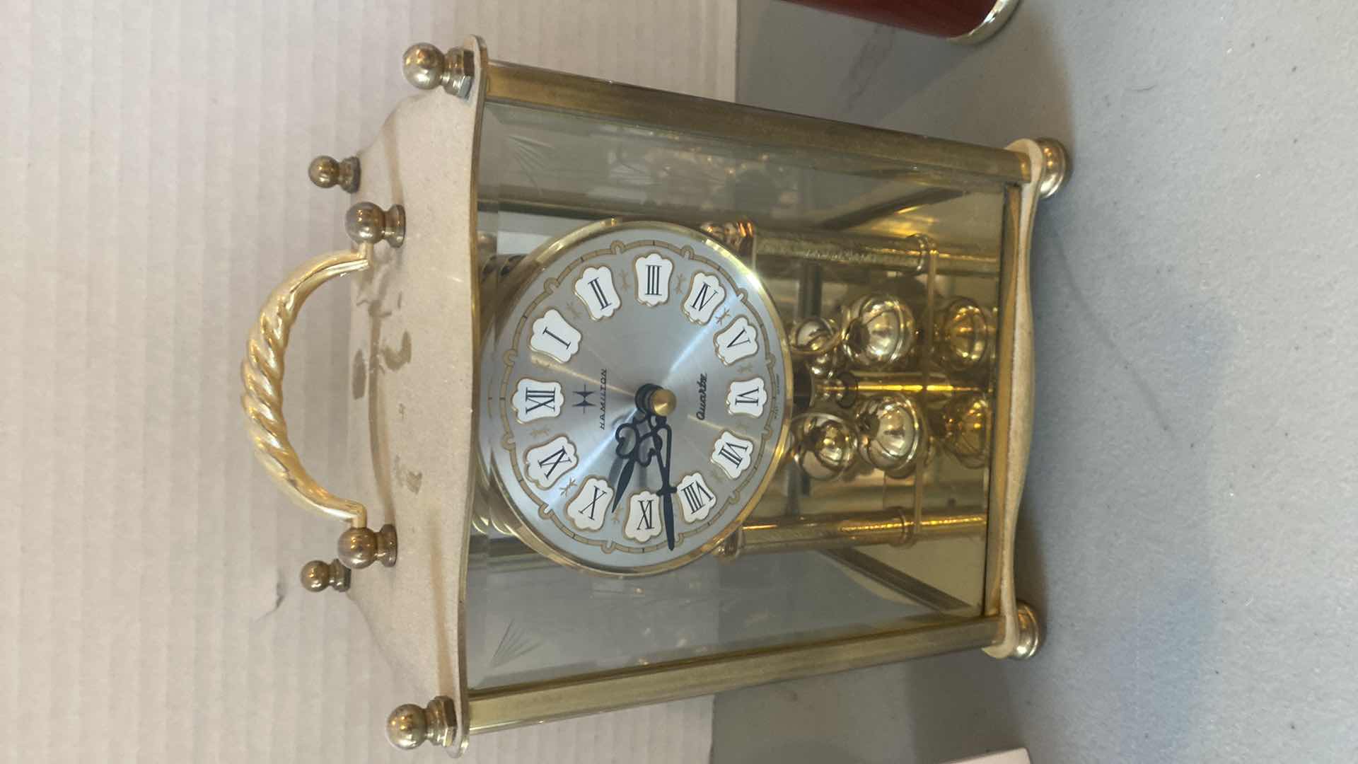 Photo 1 of HAMILTON ANNIVERSARY CLOCK  H 8” & 2 CLOCKS