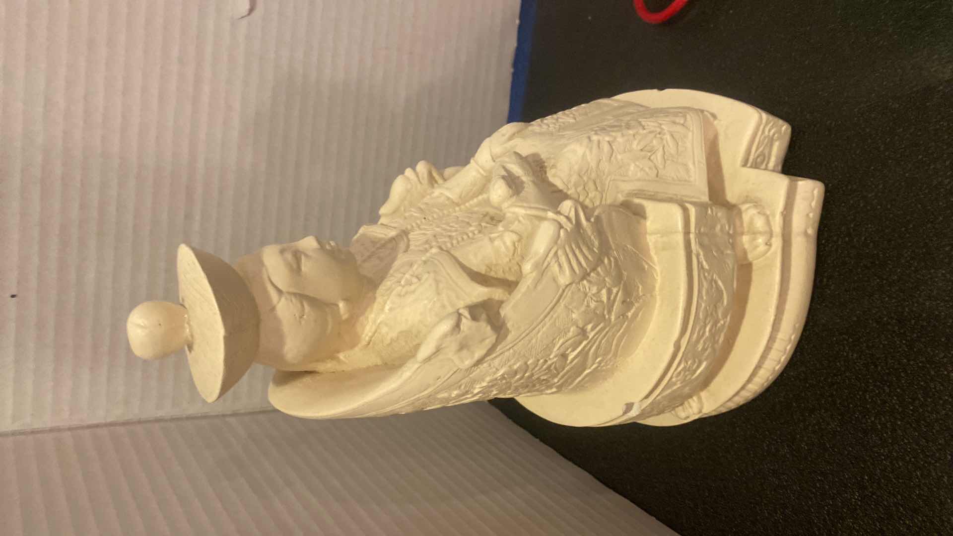 Photo 1 of HEAVY CAST RESIN CHINESE EMPEROR STATUE H10”