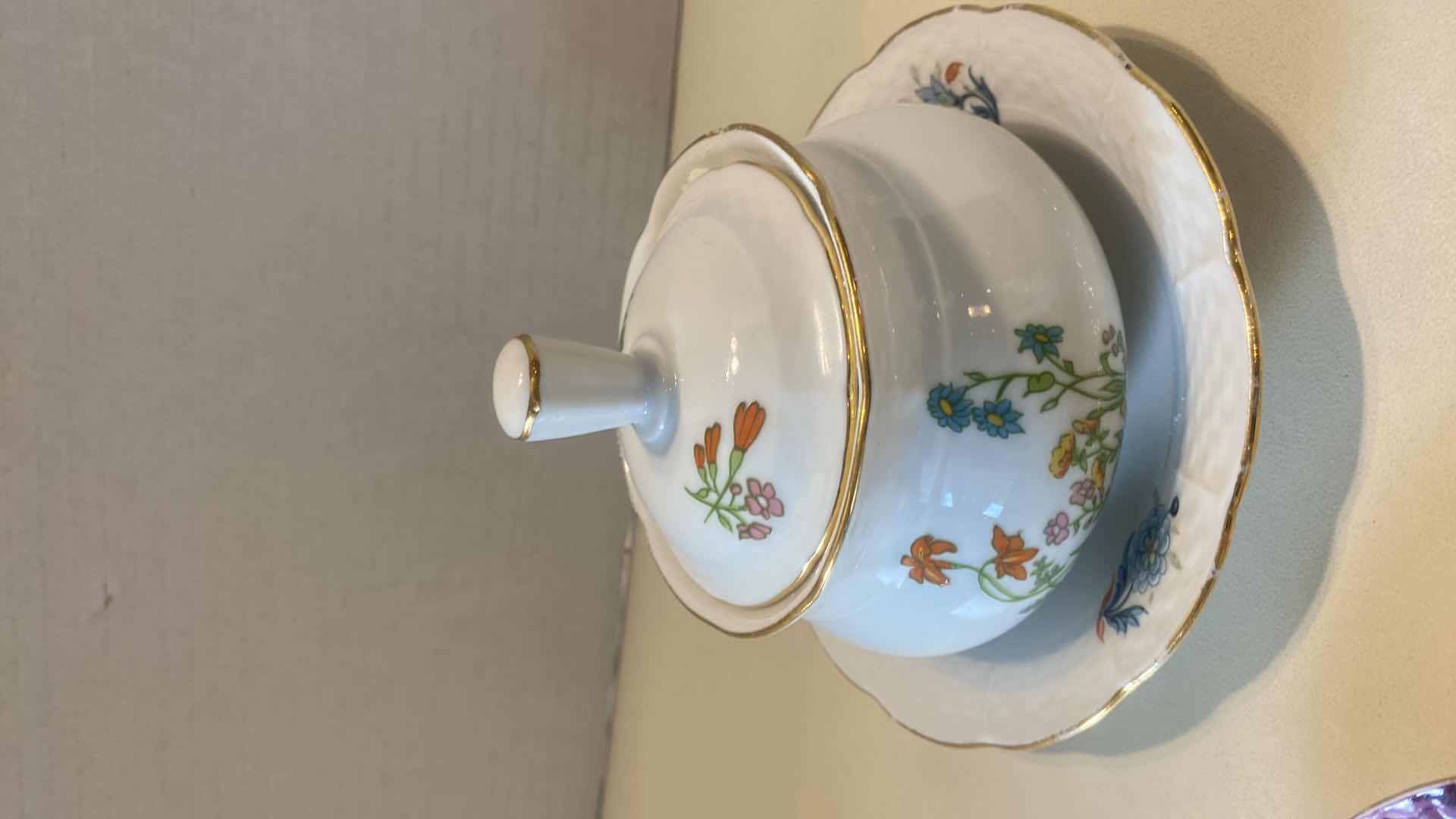 Photo 1 of GRACES TEA WARE 4 PIECE SET & EUROPA SUGAR BOWL