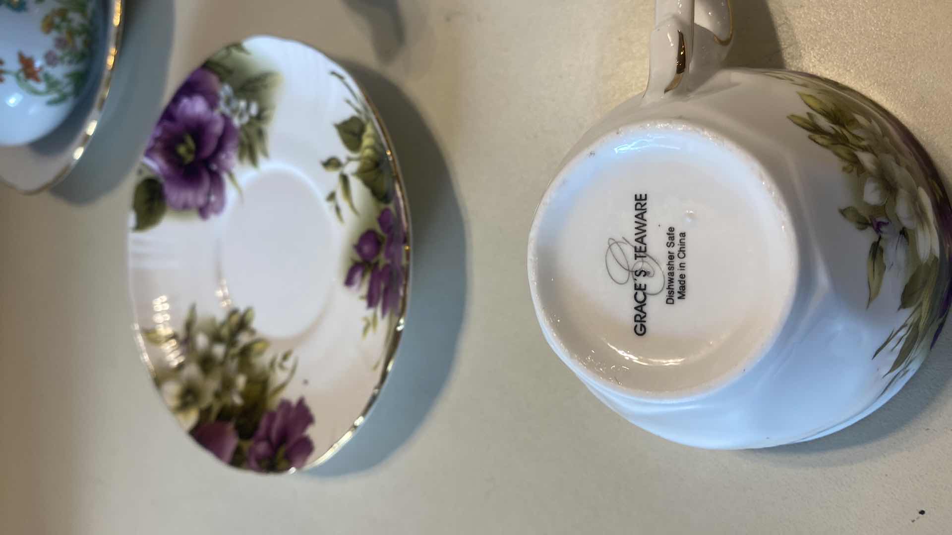 Photo 1 of GRACES TEA WARE 4 PIECE SET & EUROPA SUGAR BOWL