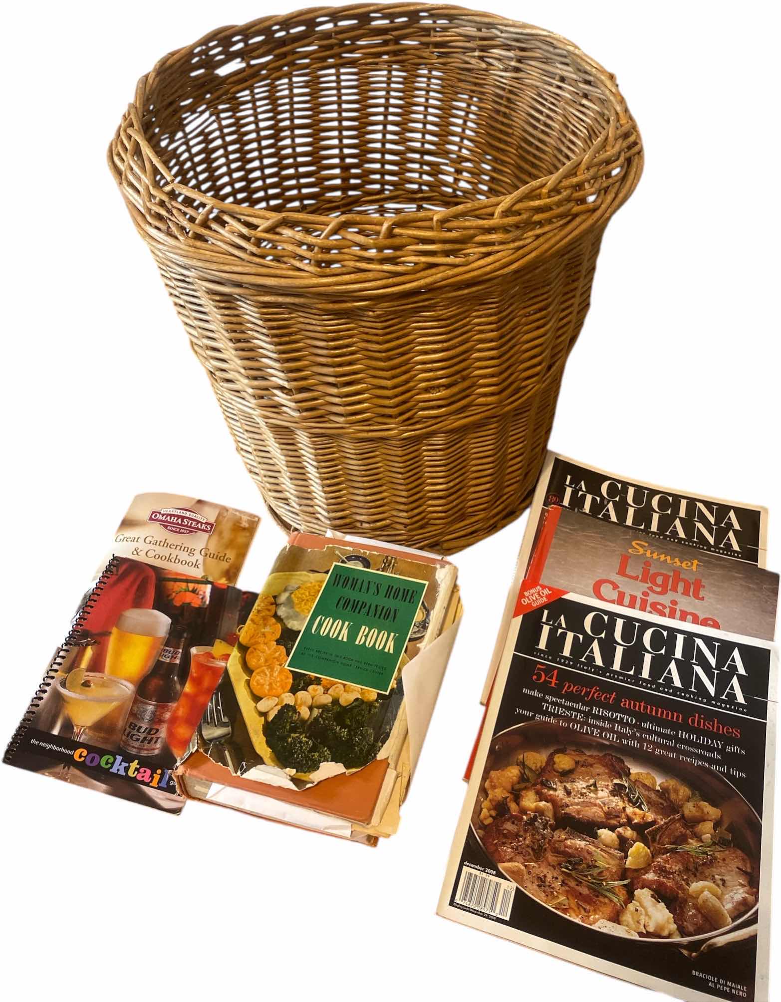 Photo 1 of WICKER BASKET & COOK BOOKS