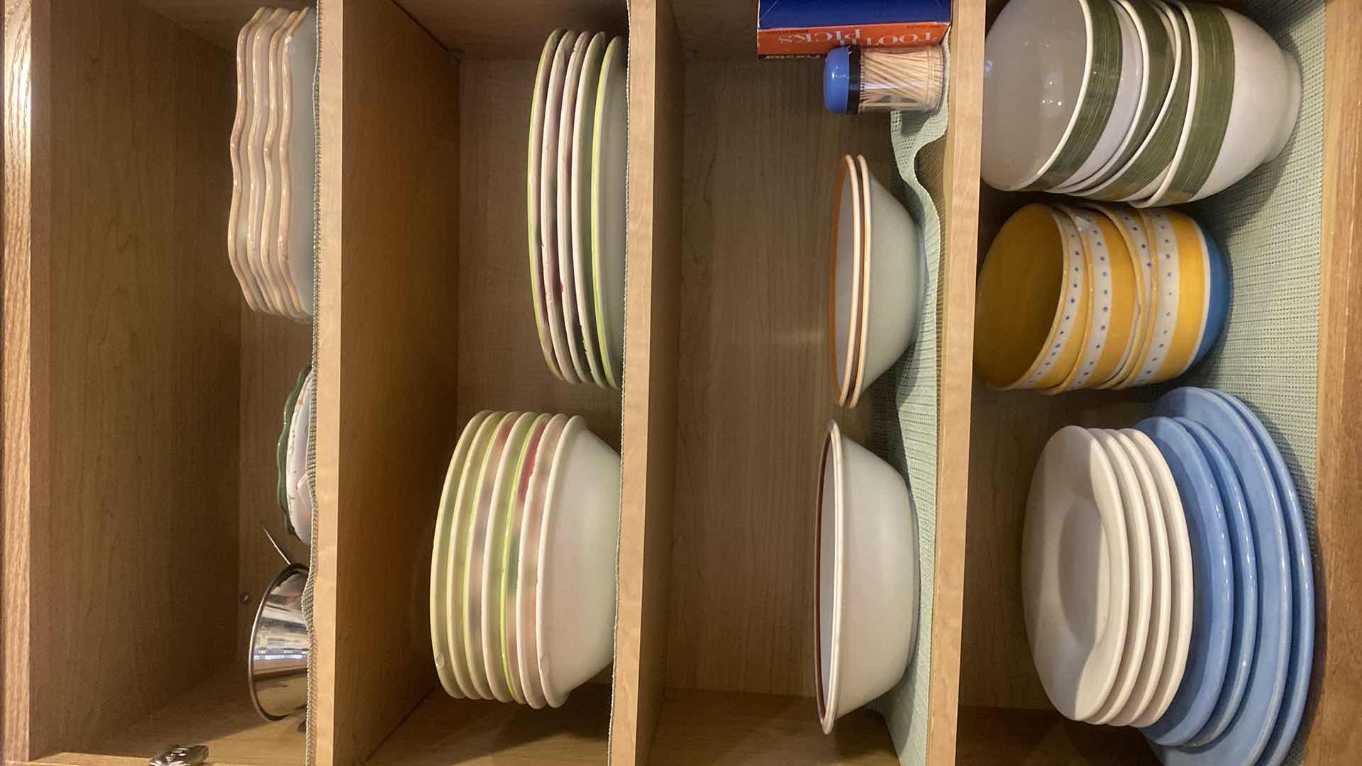 Photo 1 of CONTENTS OF CABINET - EVERYDAY DISHES