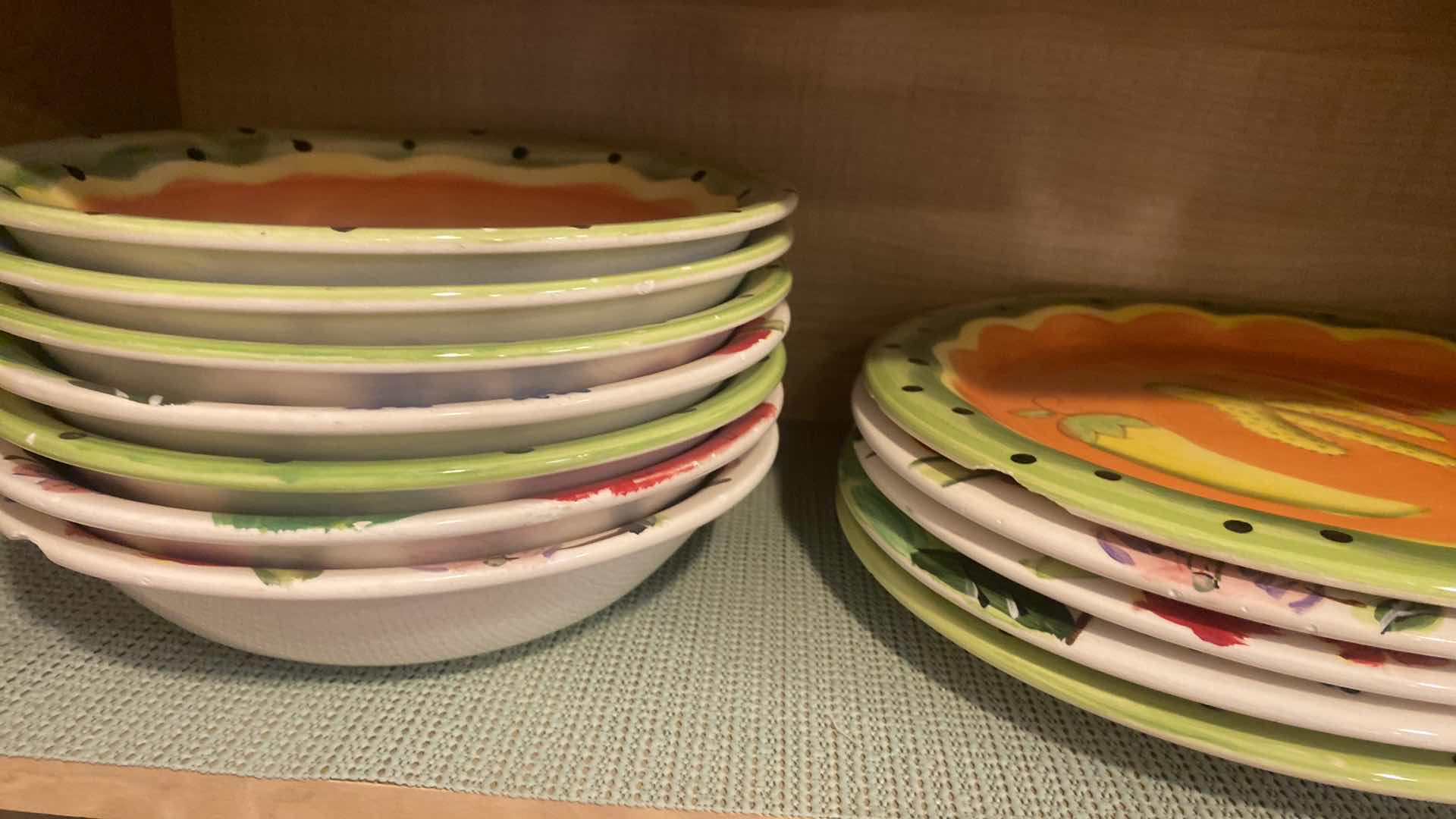 Photo 1 of CONTENTS OF CABINET - EVERYDAY DISHES