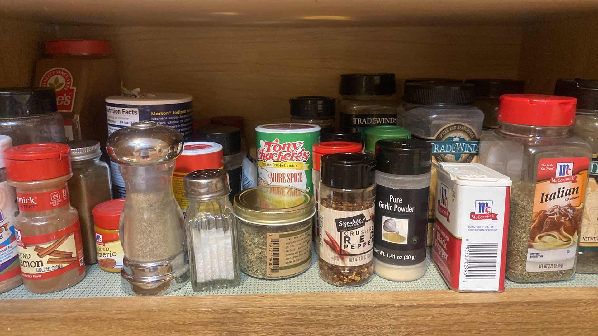 Photo 1 of CONTENTS OF CABINET - COFFEE CUPS & SPICES