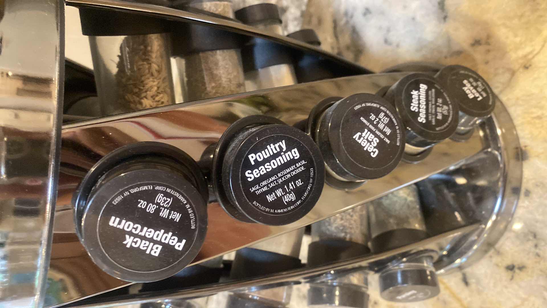 Photo 1 of REVOLVING SPICE RACK WITH SPICES