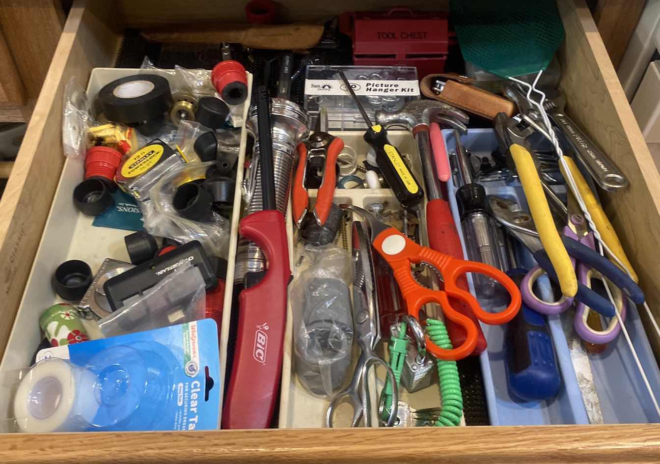 Photo 1 of CONTENTS OF CABINET - TOOLS