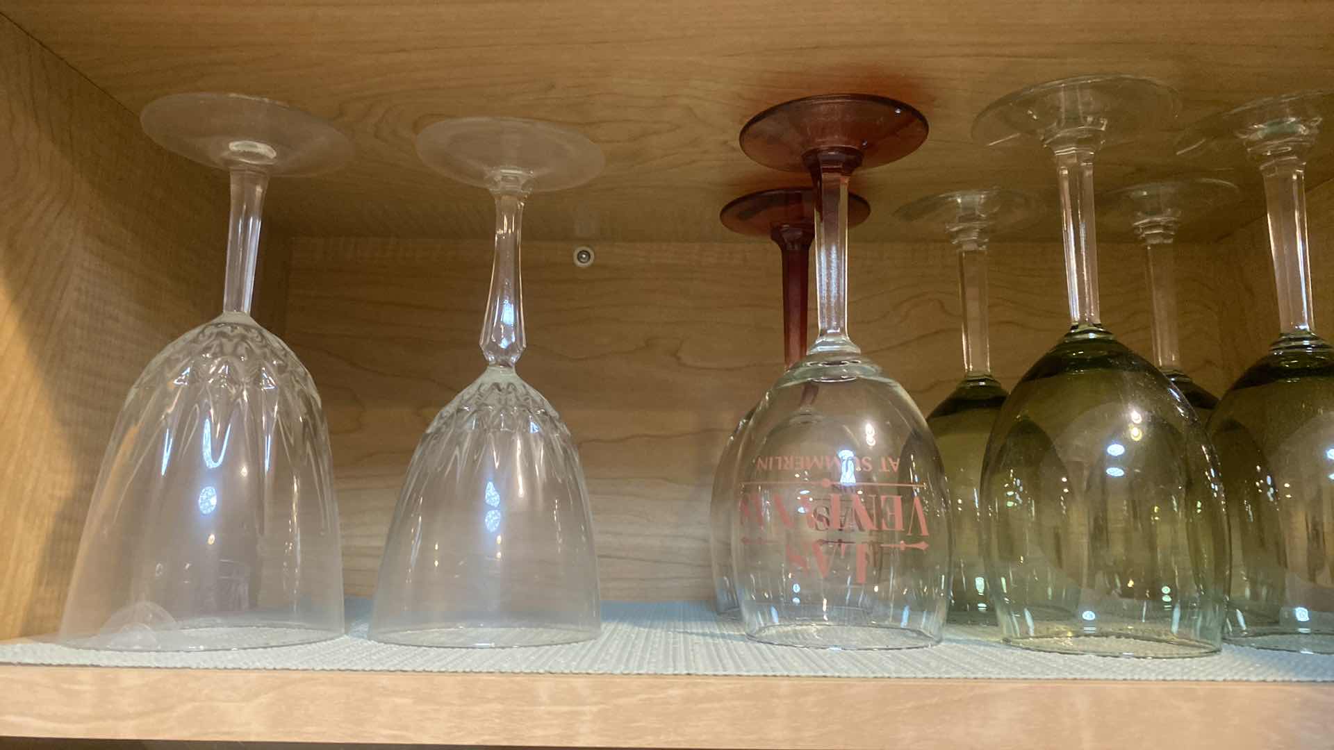 Photo 1 of CONTENTS OF CABINET - GLASSES MUGS & STEMWARE