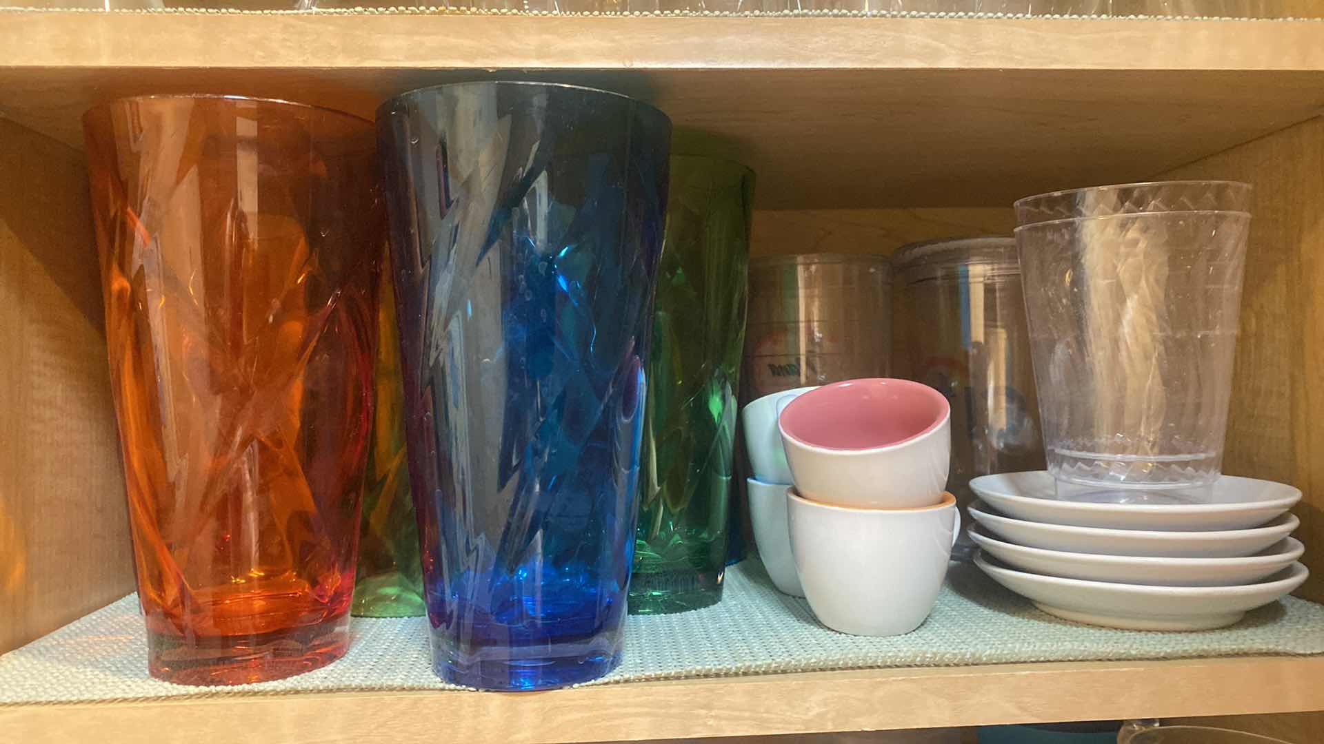 Photo 1 of CONTENTS OF CABINET - GLASSES MUGS & STEMWARE