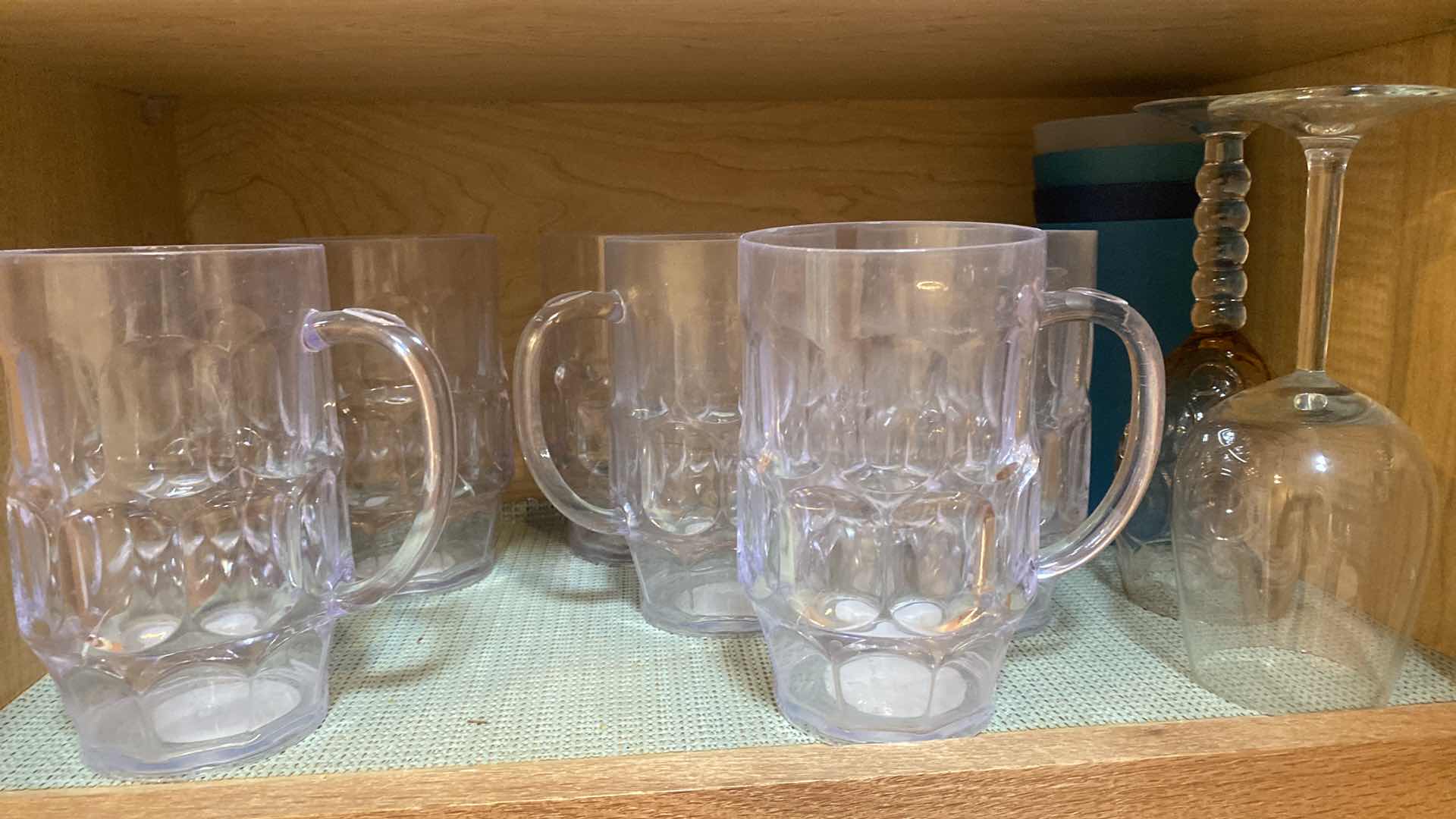 Photo 1 of CONTENTS OF CABINET - GLASSES MUGS & STEMWARE