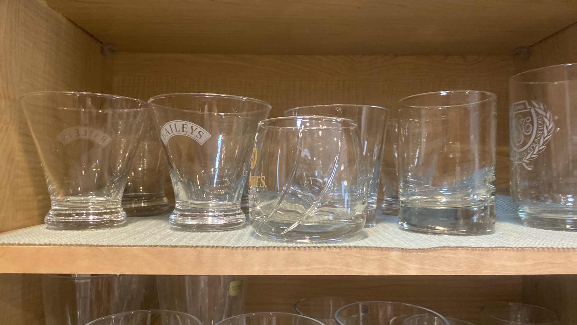 Photo 1 of CONTENTS OF CABINET - GLASSES & STEMWARE