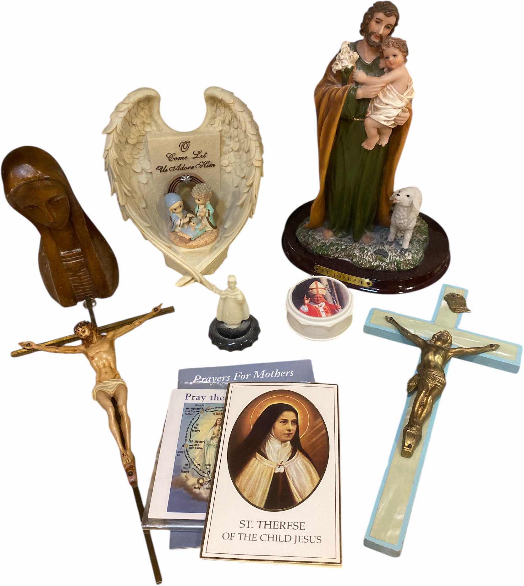 Photo 1 of 7  - RELIGIOUS FIGURINES & CROSSES
