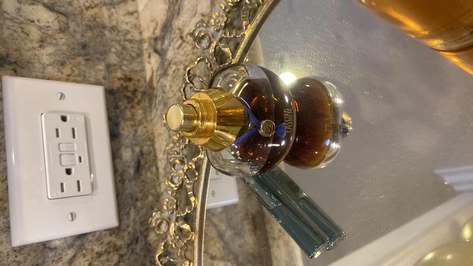 Photo 1 of MIRRORED VANITY TRAY 24” WITH PERFUME & COLOGNE