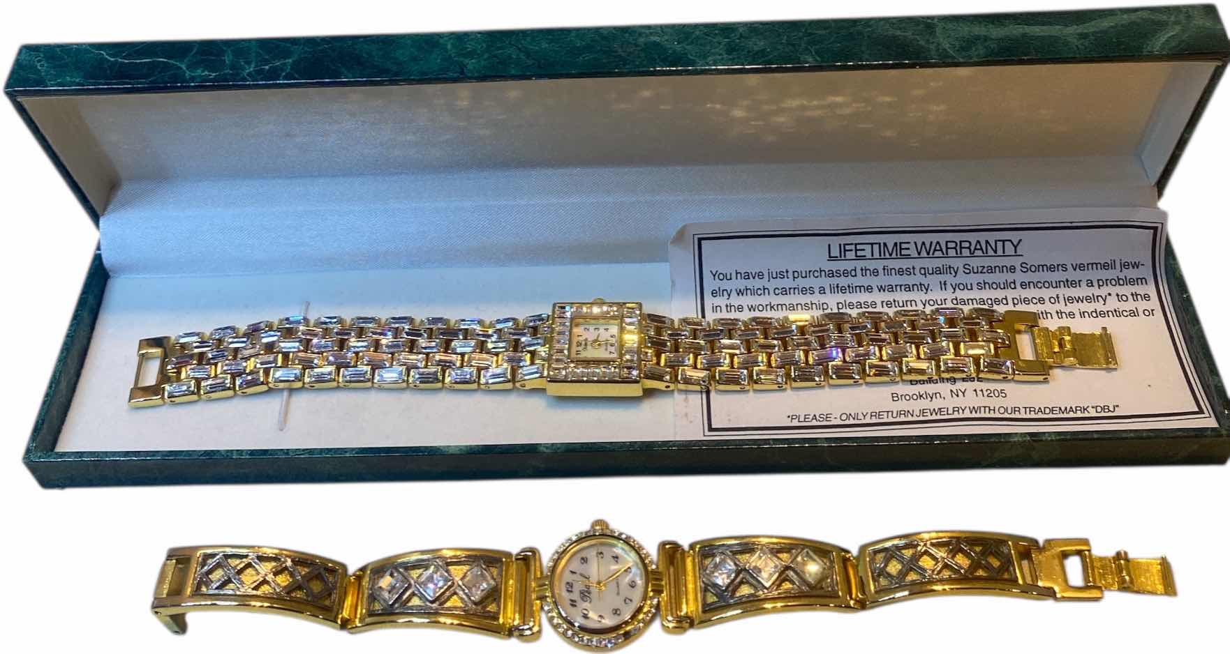 Photo 1 of SUZANNE SUMMERS BOXED WATCH & PEARL WATCH