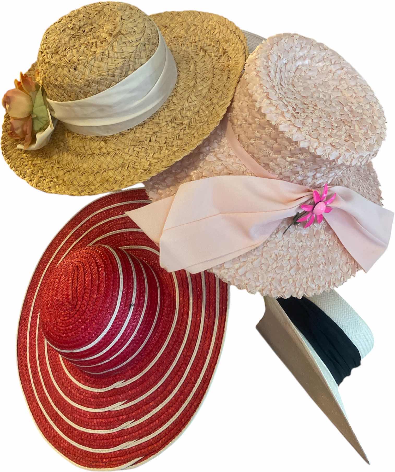 Photo 1 of 7 - WOMENS LARGE STRAW HATS