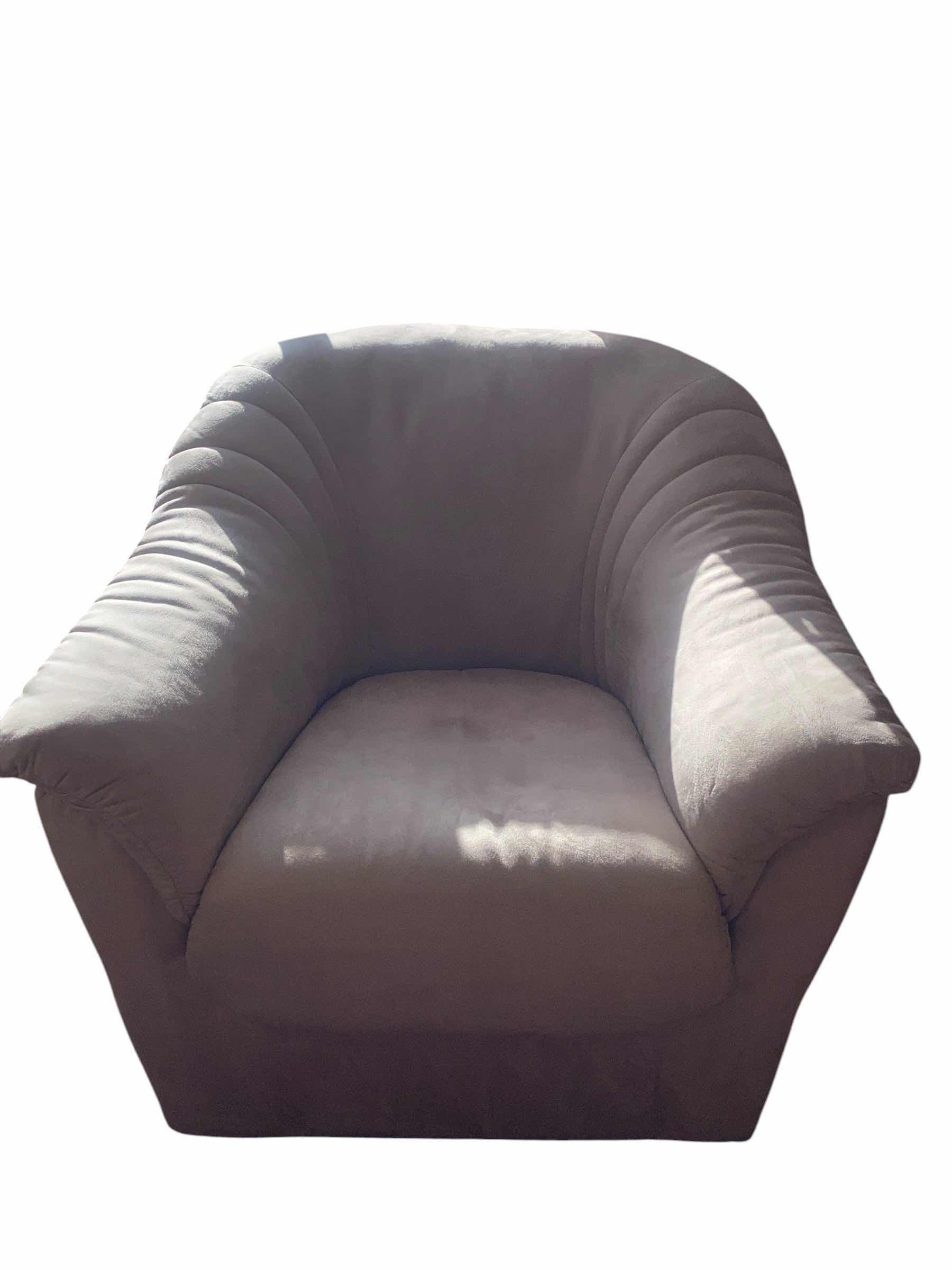 Photo 1 of SWIVEL CREAM MICROFIBER OCCASIONAL CHAIR