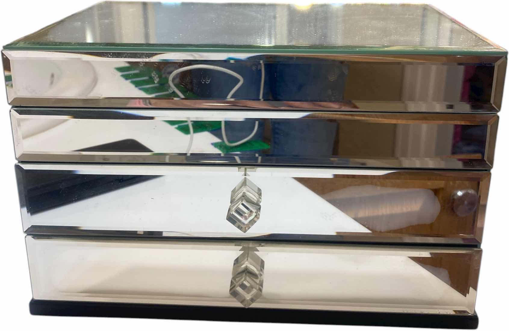 Photo 1 of MIRRORED JEWELRY BOX 10“ x 7“ H 6 1/2”