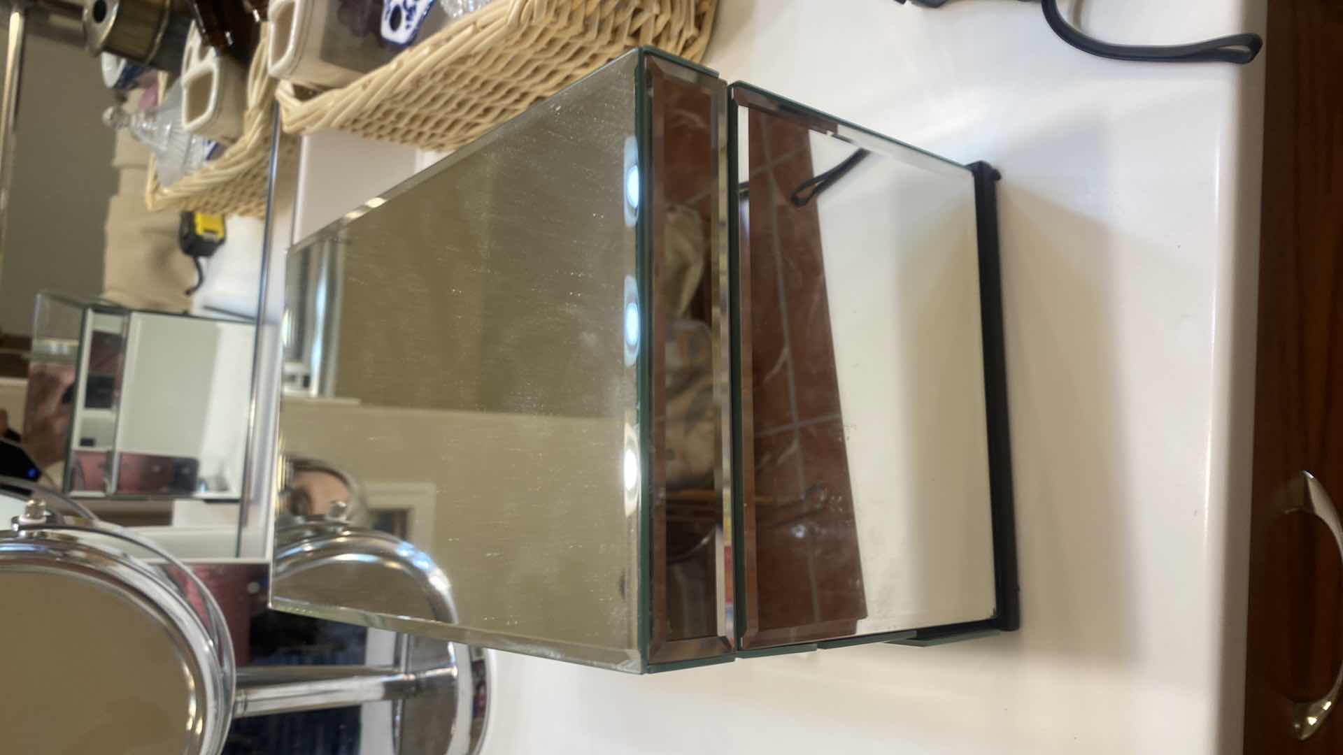 Photo 1 of MIRRORED JEWELRY BOX 10“ x 7“ H 6 1/2”