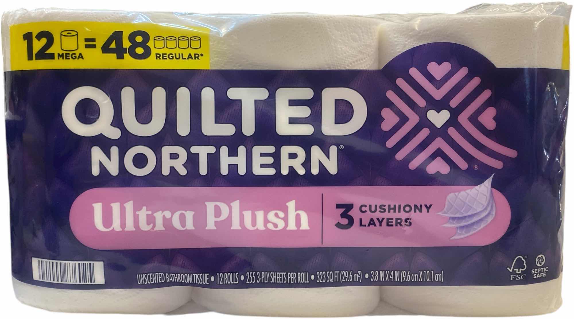 Photo 1 of NEW 12 ROLLS NORTHERN TOILET PAPER