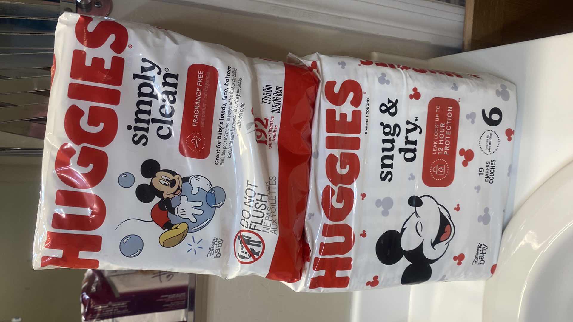 Photo 1 of NEW HUGGIES WIPES & SNUG & DRY DIAPERS OVER 35lb
