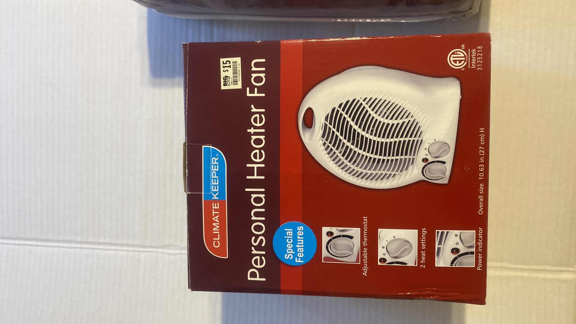 Photo 1 of PERSONAL HEATER FAN & QUEEN BURGUNDY BEDSPREAD