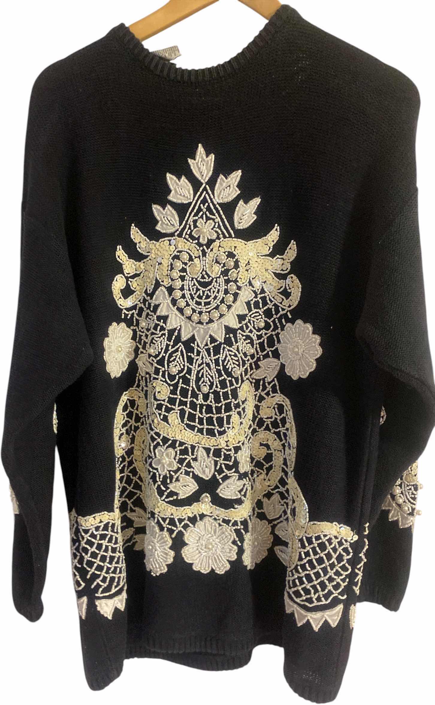 Photo 1 of WOMENS SIZE M OVERSIZED SEQUIN SWEATER