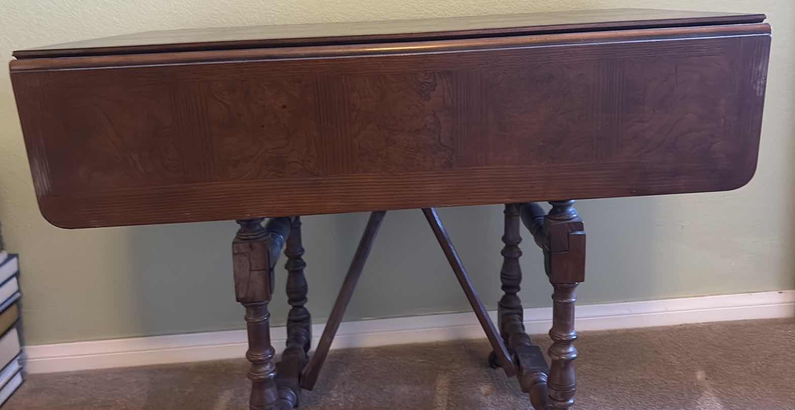 Photo 1 of SQUARE WOOD FOLDING TABLE 36”X36” H28”
