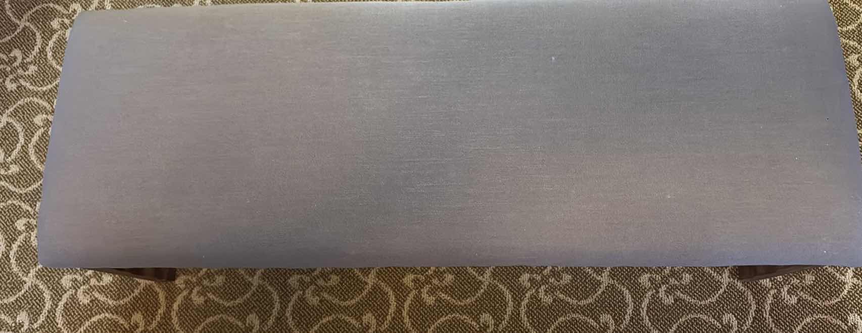 Photo 1 of UPHOLSTERED BENCH, WOODEN LEGS 16”X46”H17”
