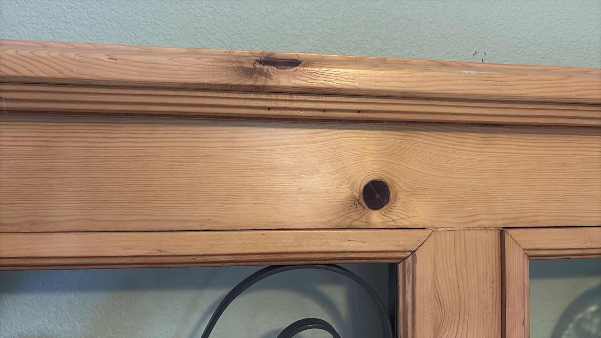 Photo 1 of QUEEN KNOTTY PINE HEADBOARD 5”X63” H59”