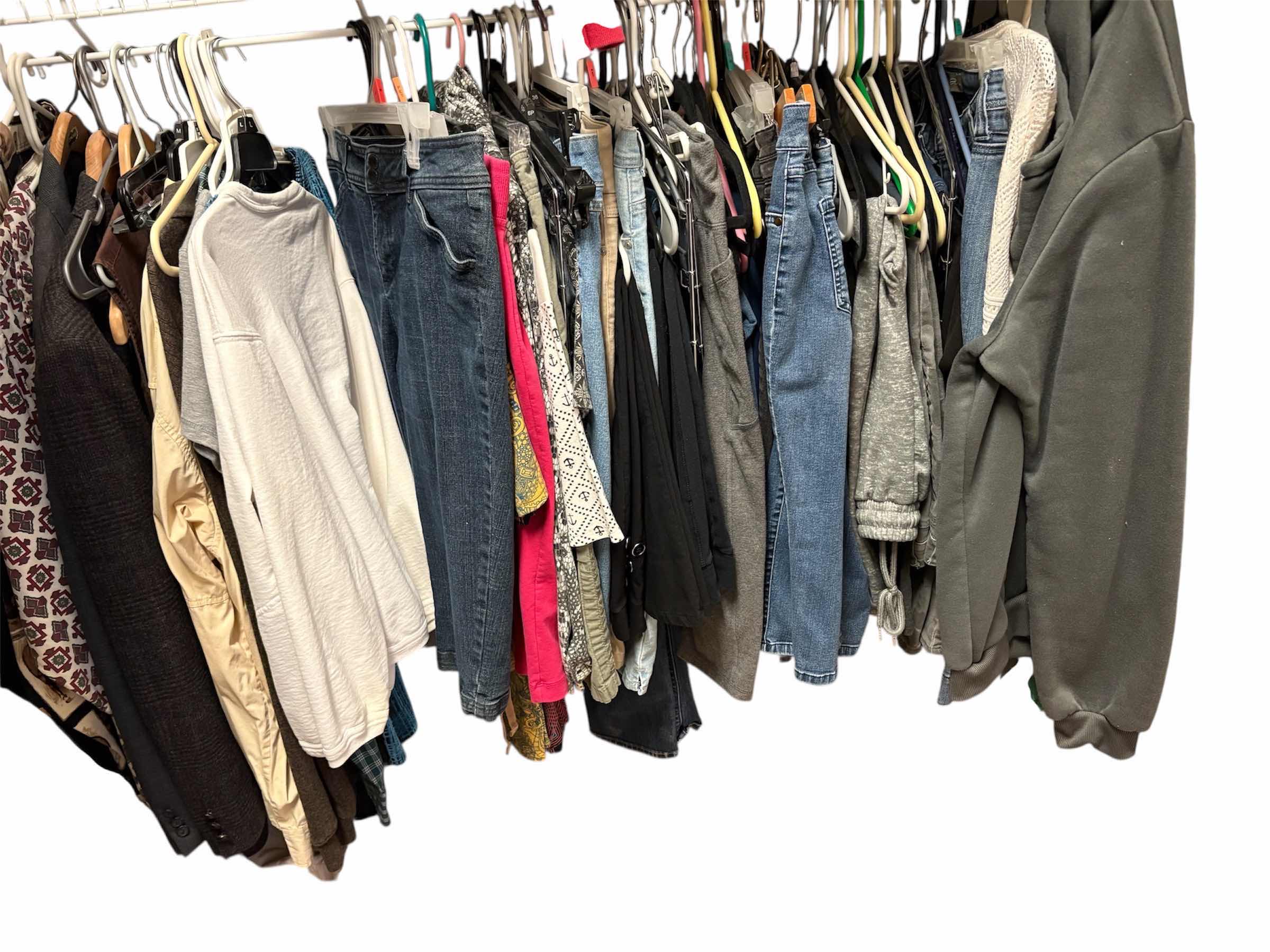 Photo 1 of WOMENS CLOTHING SIZES MEDIUM AND LARGE - PRIMARY CLOSET (PANTS SIZES 4, 6, 8)