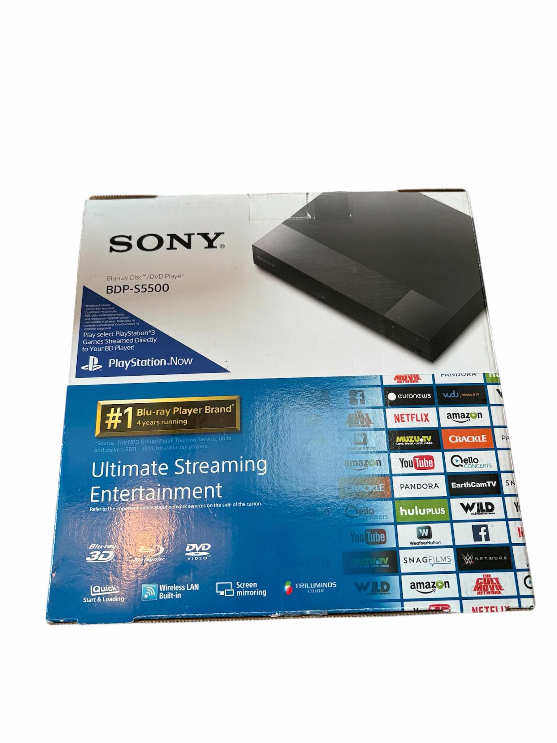 Photo 1 of SONY BLU-RAY/DVD PLAYER