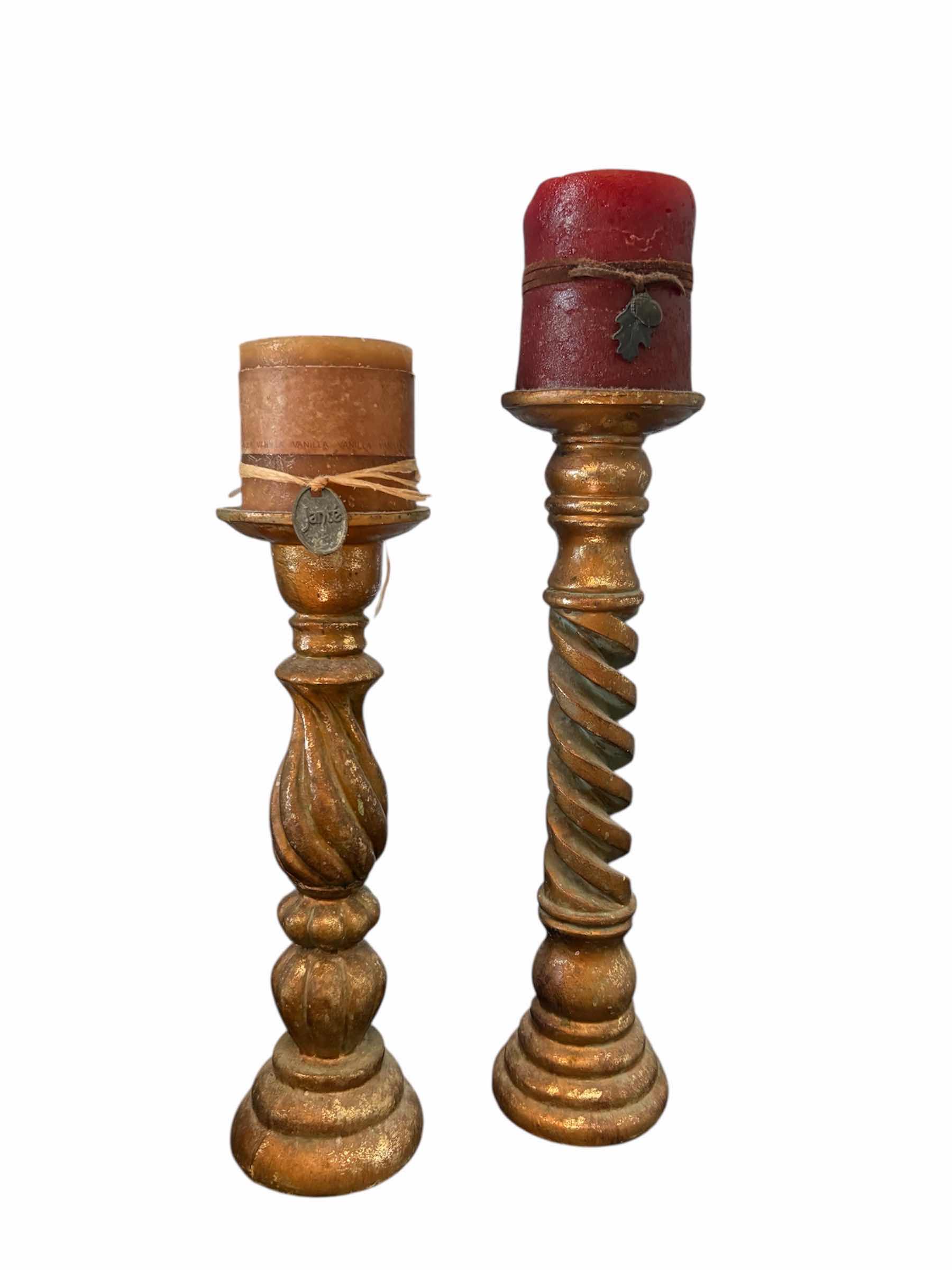 Photo 1 of (2)PCS CANDLE HOLDER H14”