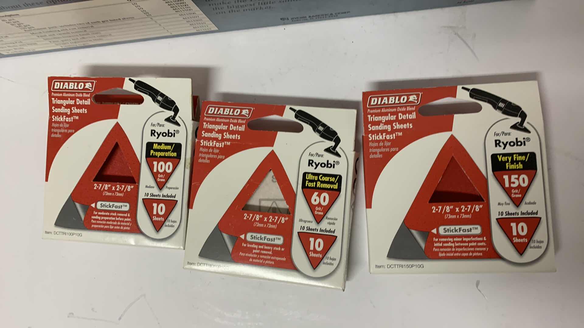 Photo 1 of RYOBI DETAIL SANDER AND SANDING SHEETS