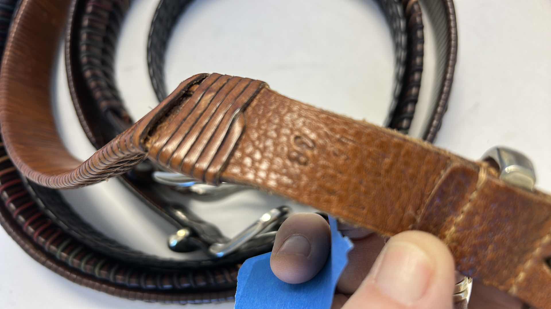Photo 1 of 4 MENS LEATHER BELTS