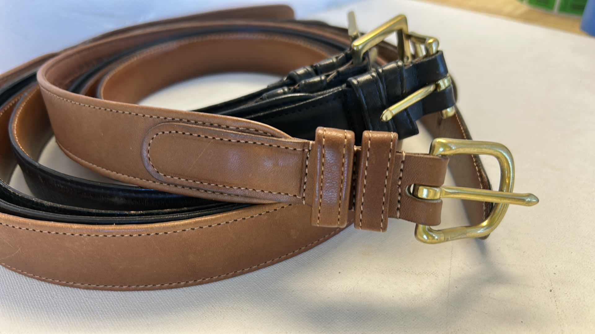 Photo 1 of 4 MENS LEATHER BELTS