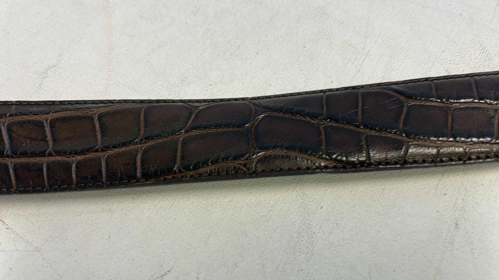 Photo 1 of 2 MENS LEATHER BELTS, ALLIGATOR & LIZARD