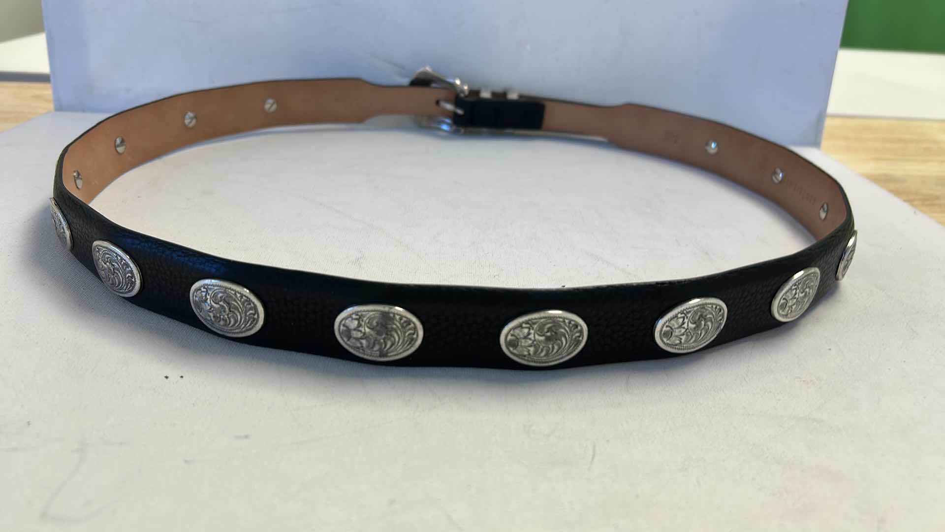 Photo 1 of MENS LEATHER CONCHO BELT
