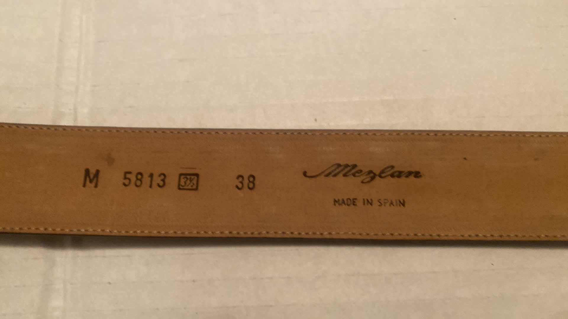 Photo 1 of 3 - MEZLAN BELTS MADE IN SPAIN SIZES 38 & 40