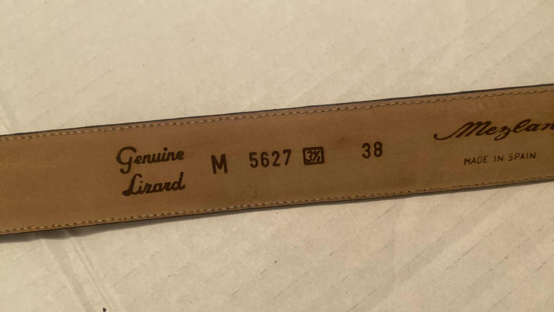Photo 1 of 3 - MEZLAN BELTS MADE IN SPAIN SIZES 38 & 40