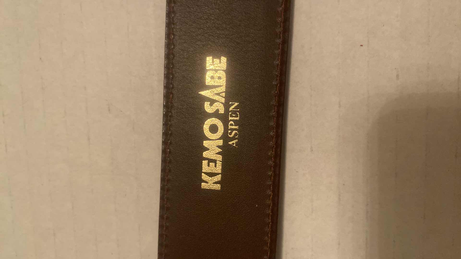 Photo 1 of KEMO SABE GENUINE LIZARD BELT MENS SIZE 38