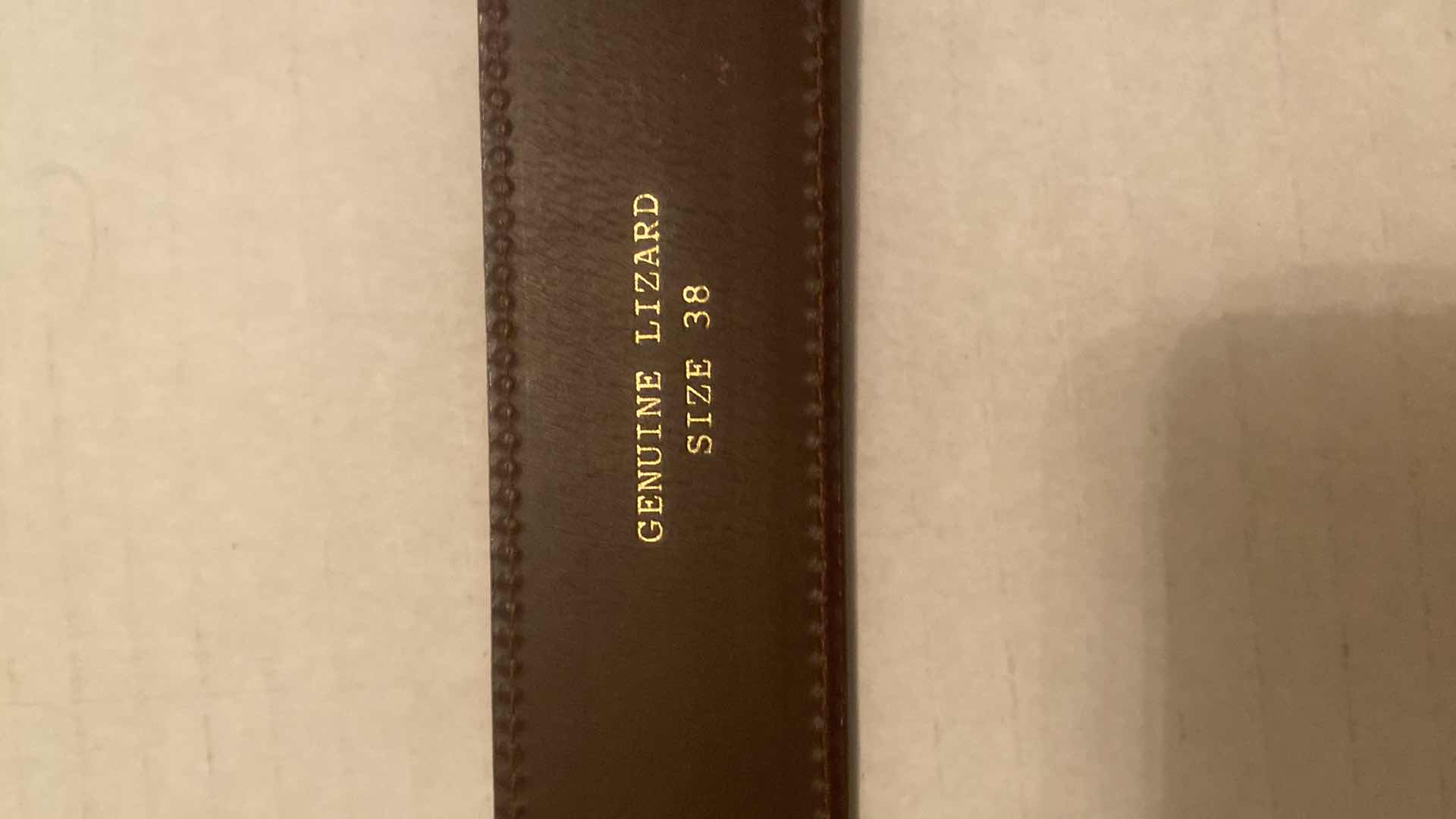 Photo 1 of KEMO SABE GENUINE LIZARD BELT MENS SIZE 38