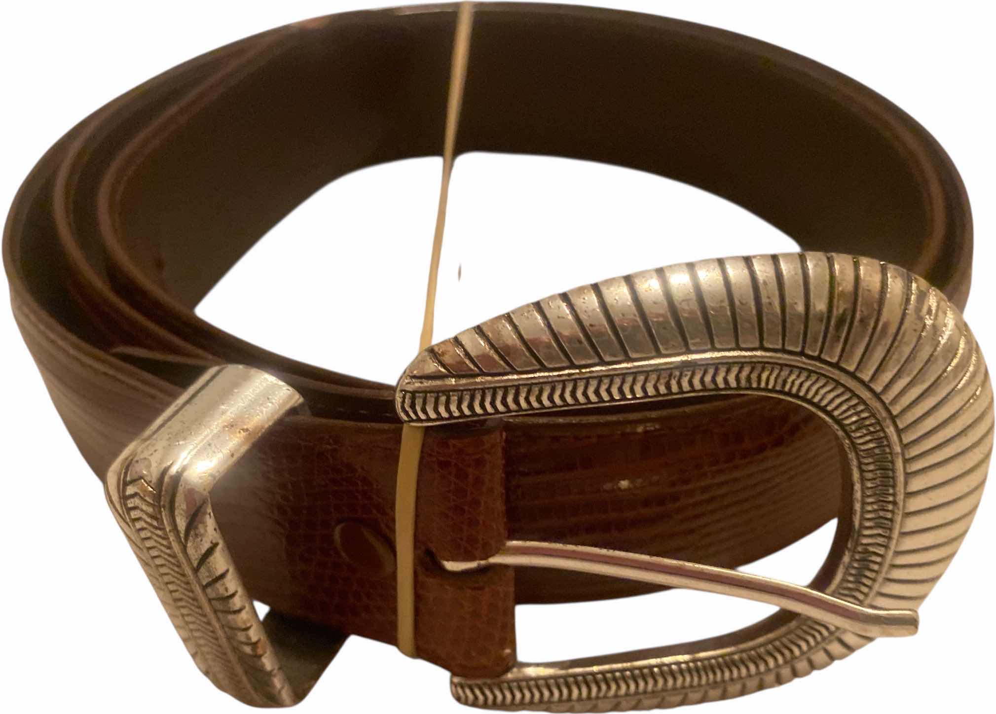 Photo 1 of KEMO SABE GENUINE LIZARD BELT MENS SIZE 38