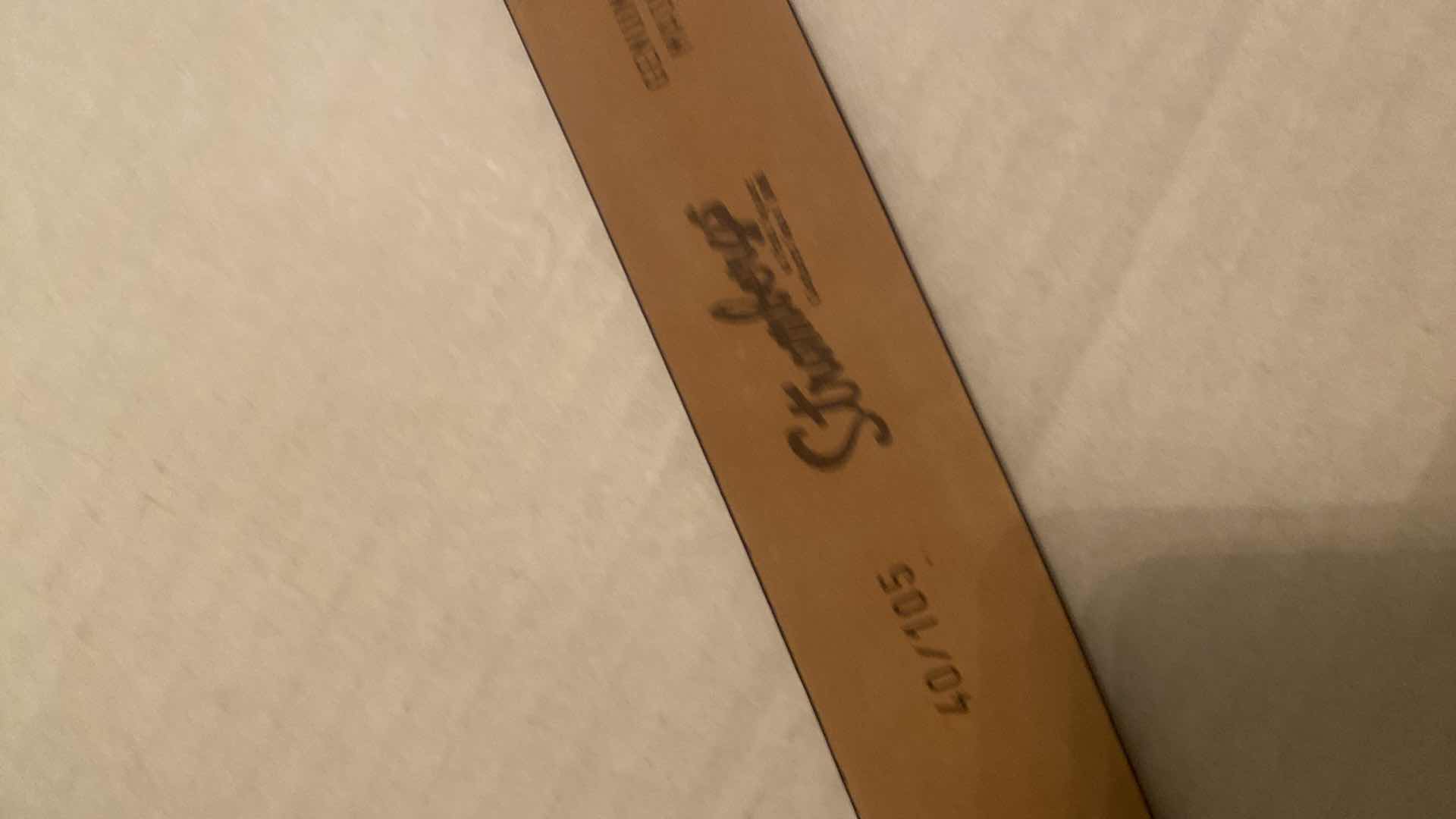 Photo 1 of $250 NAPOLEON CROCODILE & STROMBERGS LEATHER MADE IN ITALY MENS BELTS SIZE 40