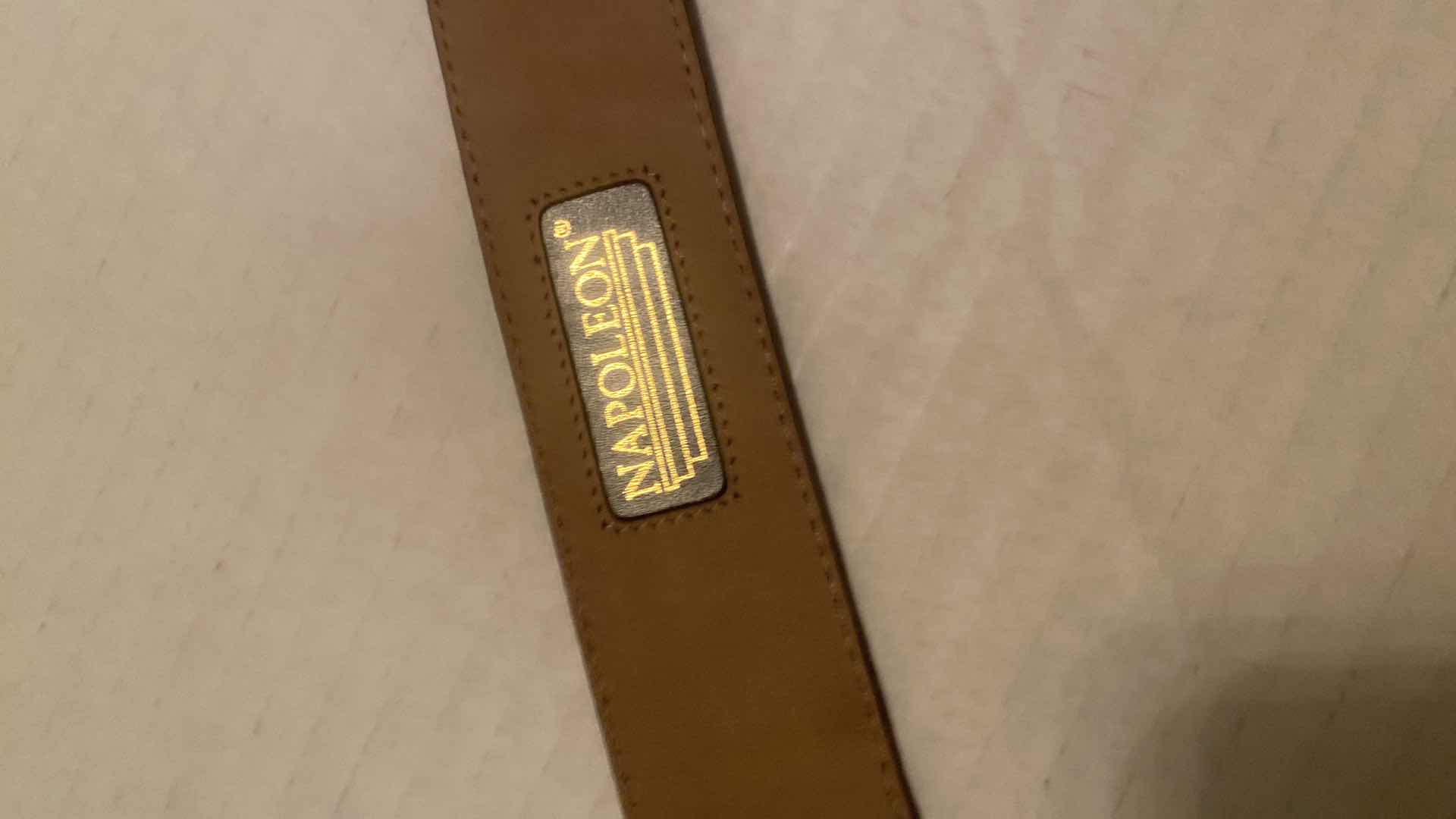 Photo 1 of $250 NAPOLEON CROCODILE & STROMBERGS LEATHER MADE IN ITALY MENS BELTS SIZE 40