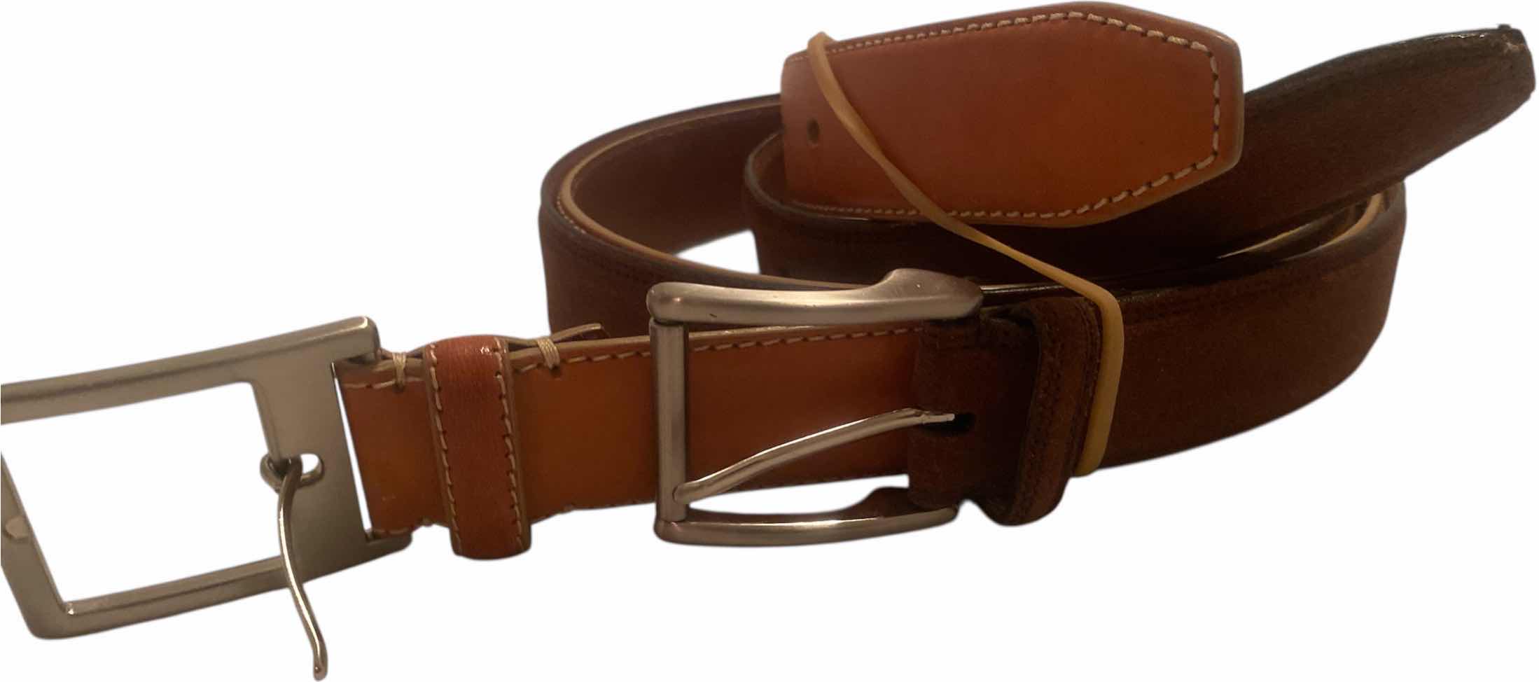 Photo 1 of 2 - LEATHER BELTS FROM SAKS 5th AVENUE SIZE 38