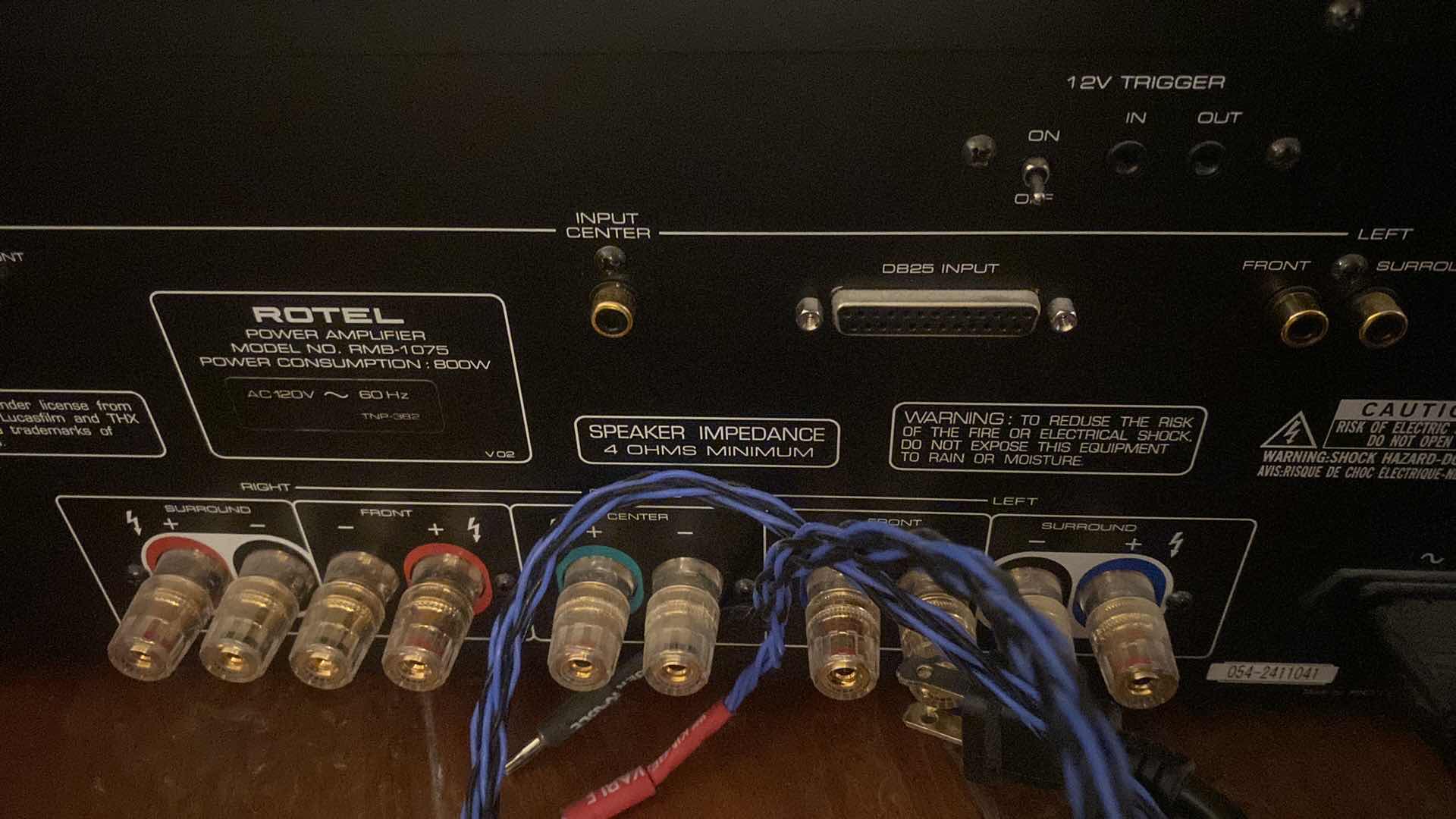 Photo 1 of ROTEL FIVE CHANNEL POWER AMPLIFIER RMD-1075