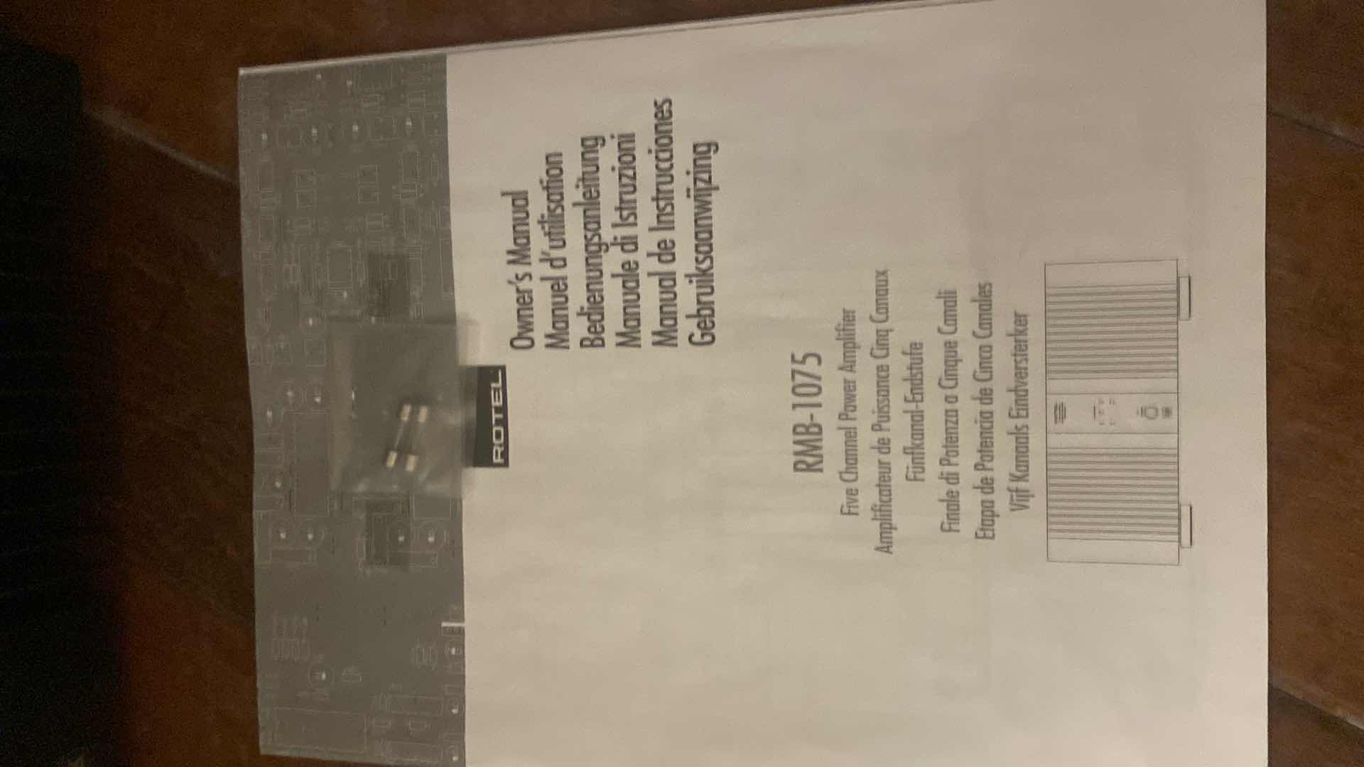 Photo 1 of ROTEL FIVE CHANNEL POWER AMPLIFIER RMD-1075