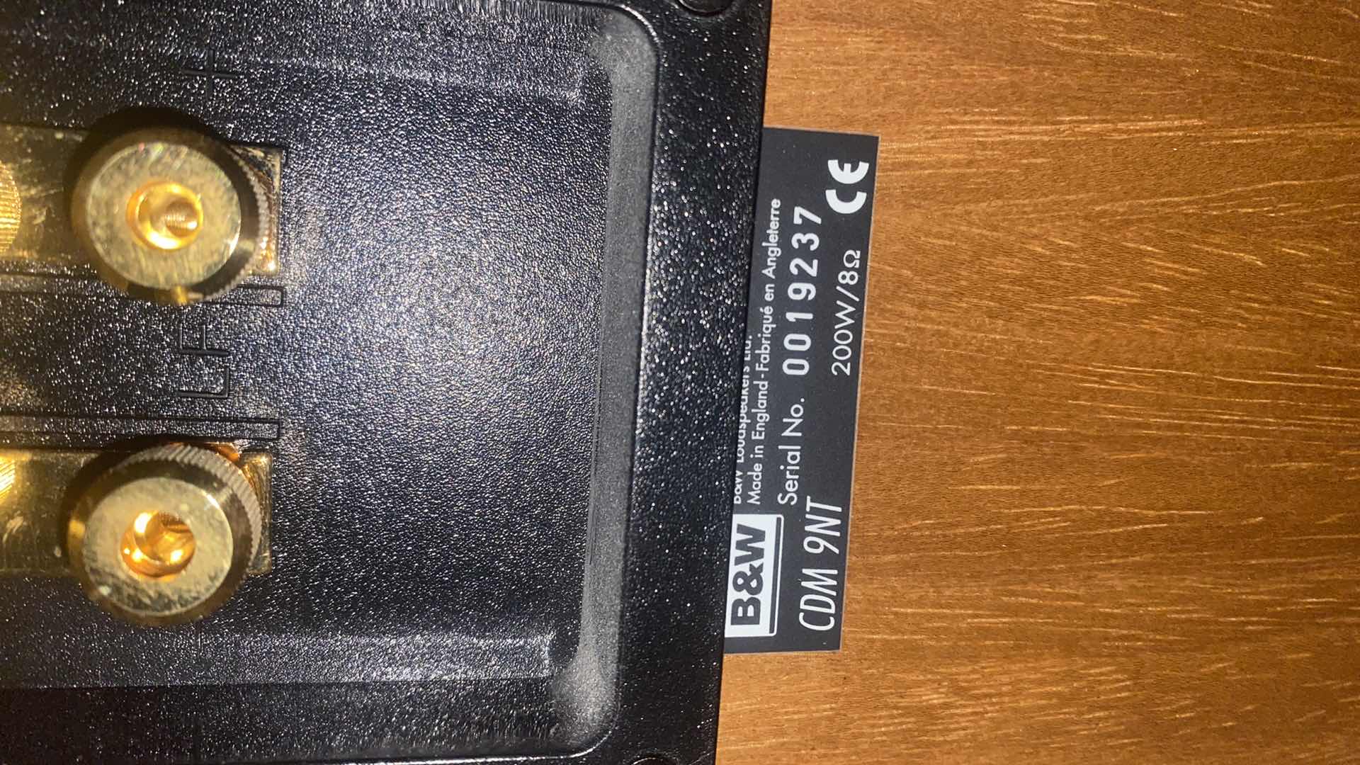 Photo 1 of BOWERS & WILKINS B&W ROSEWOOD CDM 9NT FLOOR-STANDING SPEAKERS 9” X 13” H40” ( speaker wire not included)