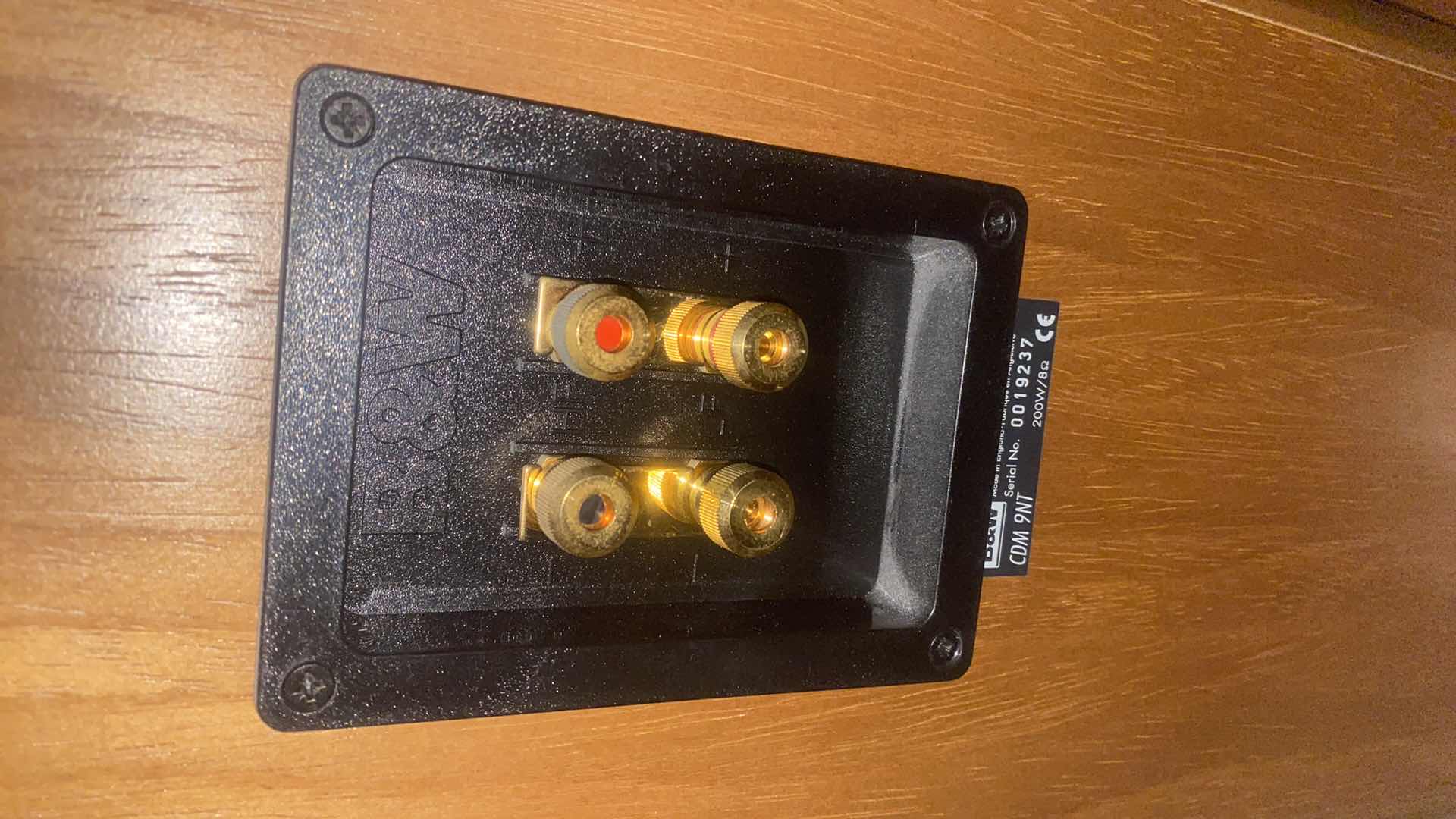 Photo 1 of BOWERS & WILKINS B&W ROSEWOOD CDM 9NT FLOOR-STANDING SPEAKERS 9” X 13” H40” ( speaker wire not included)