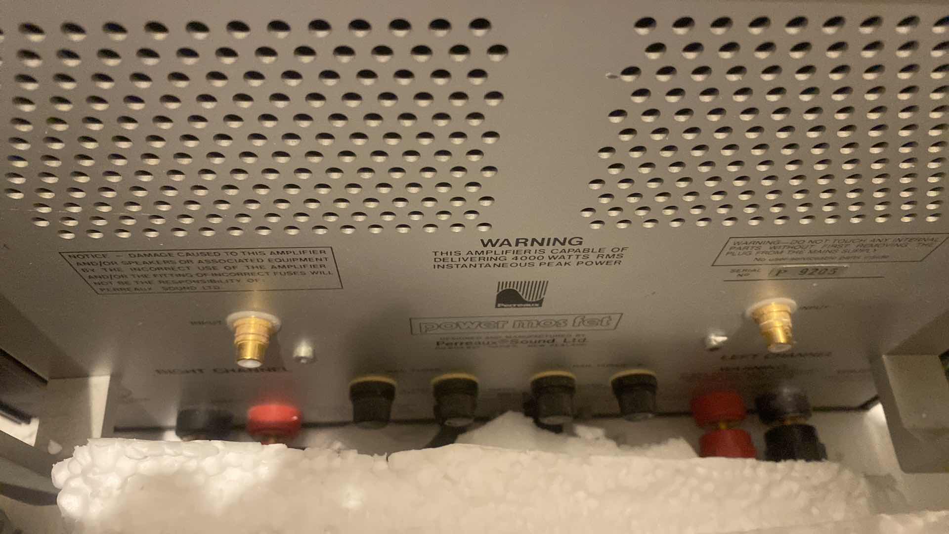 Photo 1 of VINTAGE PERREAUX PMF-2150B DUAL CHANNEL POWER AMPLIFIER